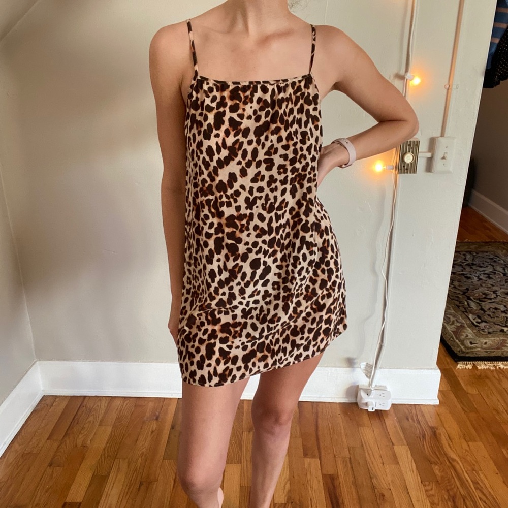 FLL Cheetah Slip Dress